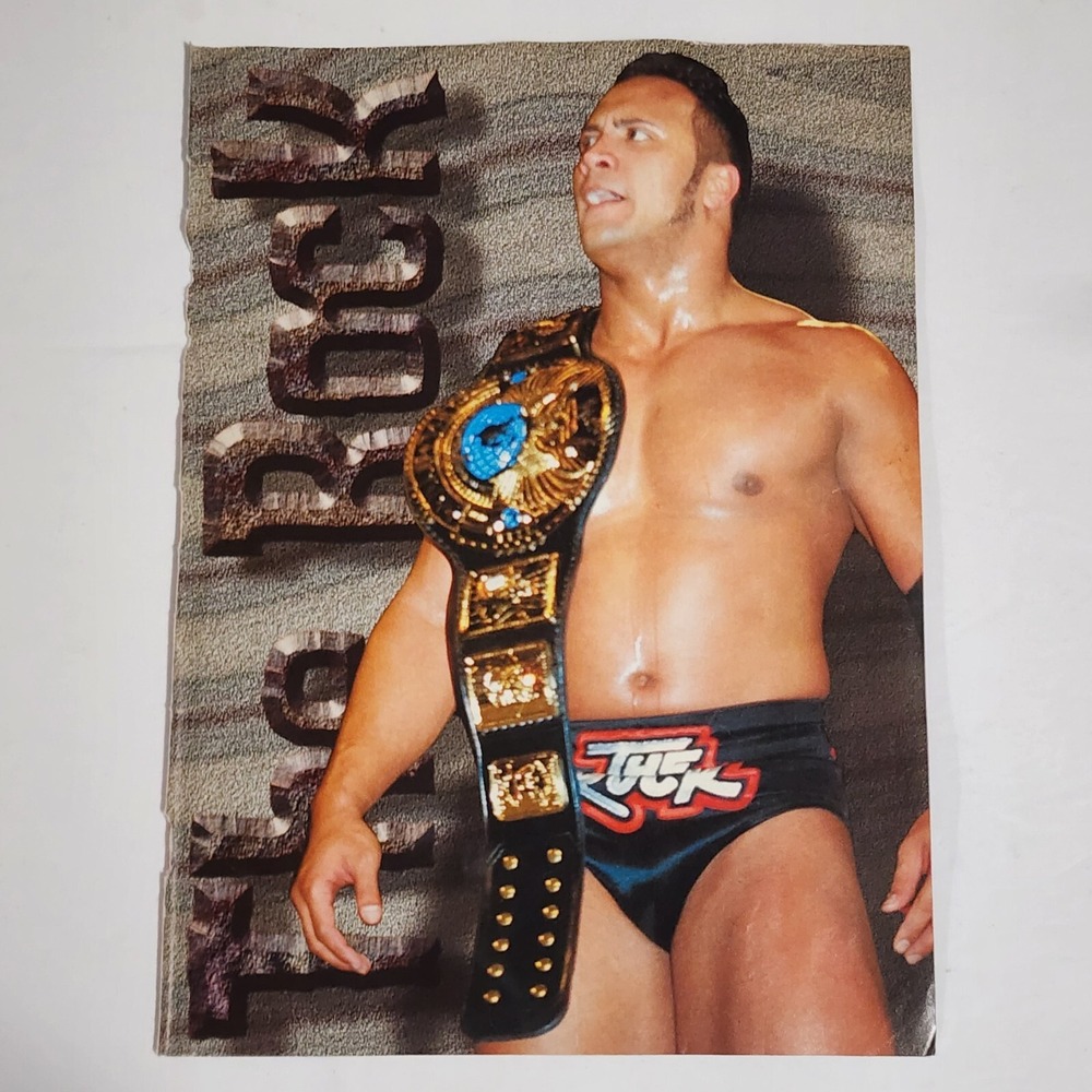 The Rock Boston Bad Boy Abdullah the Butcher WWF vintage pinup clipping 8x10.5
